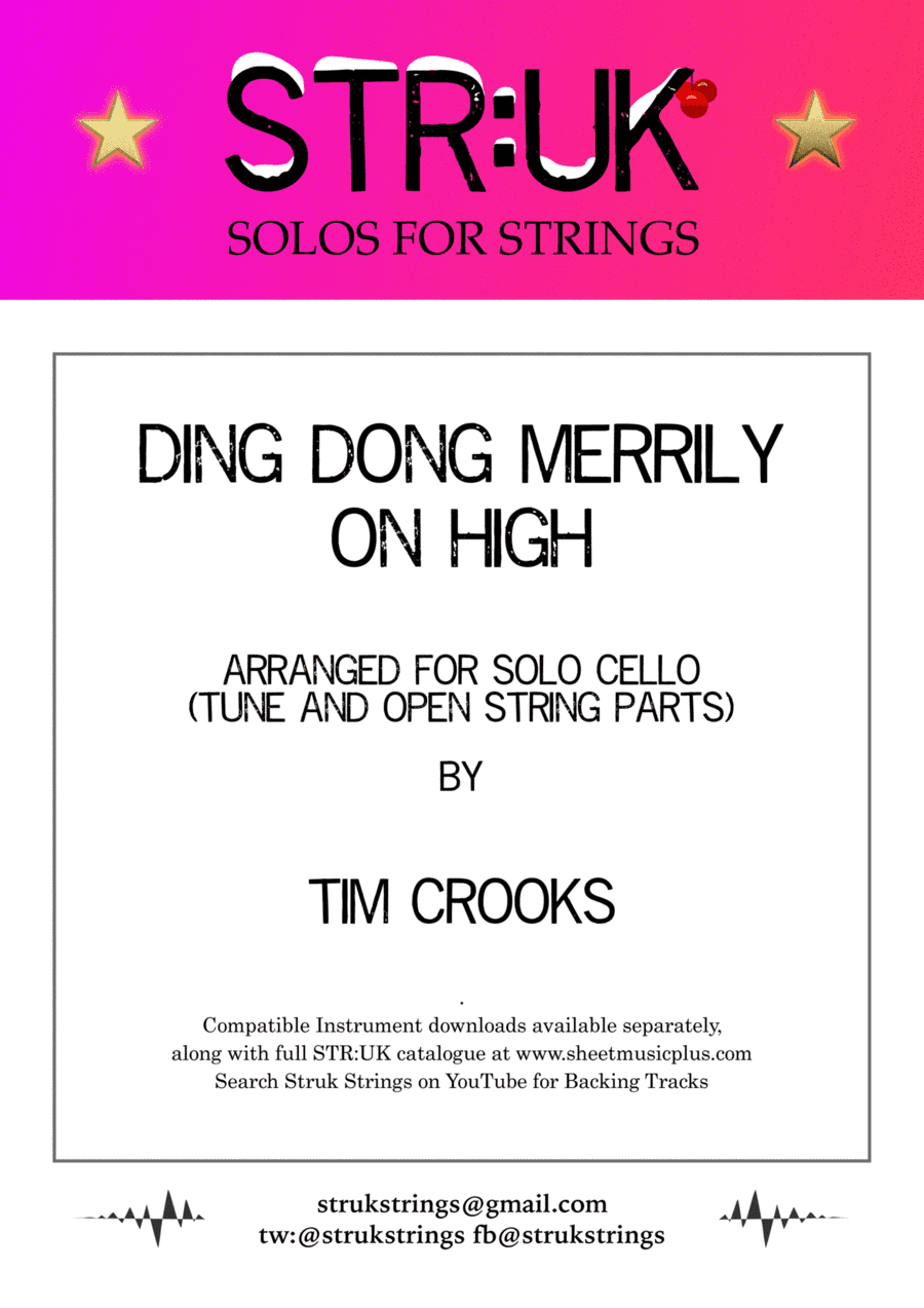 Ding Dong Merrily on High (STR:UK Cello solo) (arr. Tim Crooks)