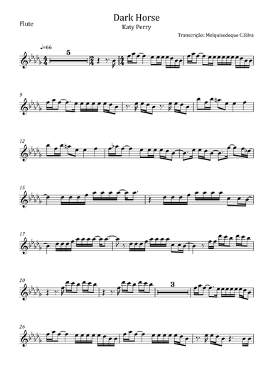 Dark Horse (arr. Melquisedeque C.Silva)