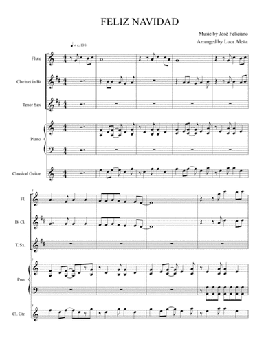 Feliz Navidad (arr. Luca Aletta)