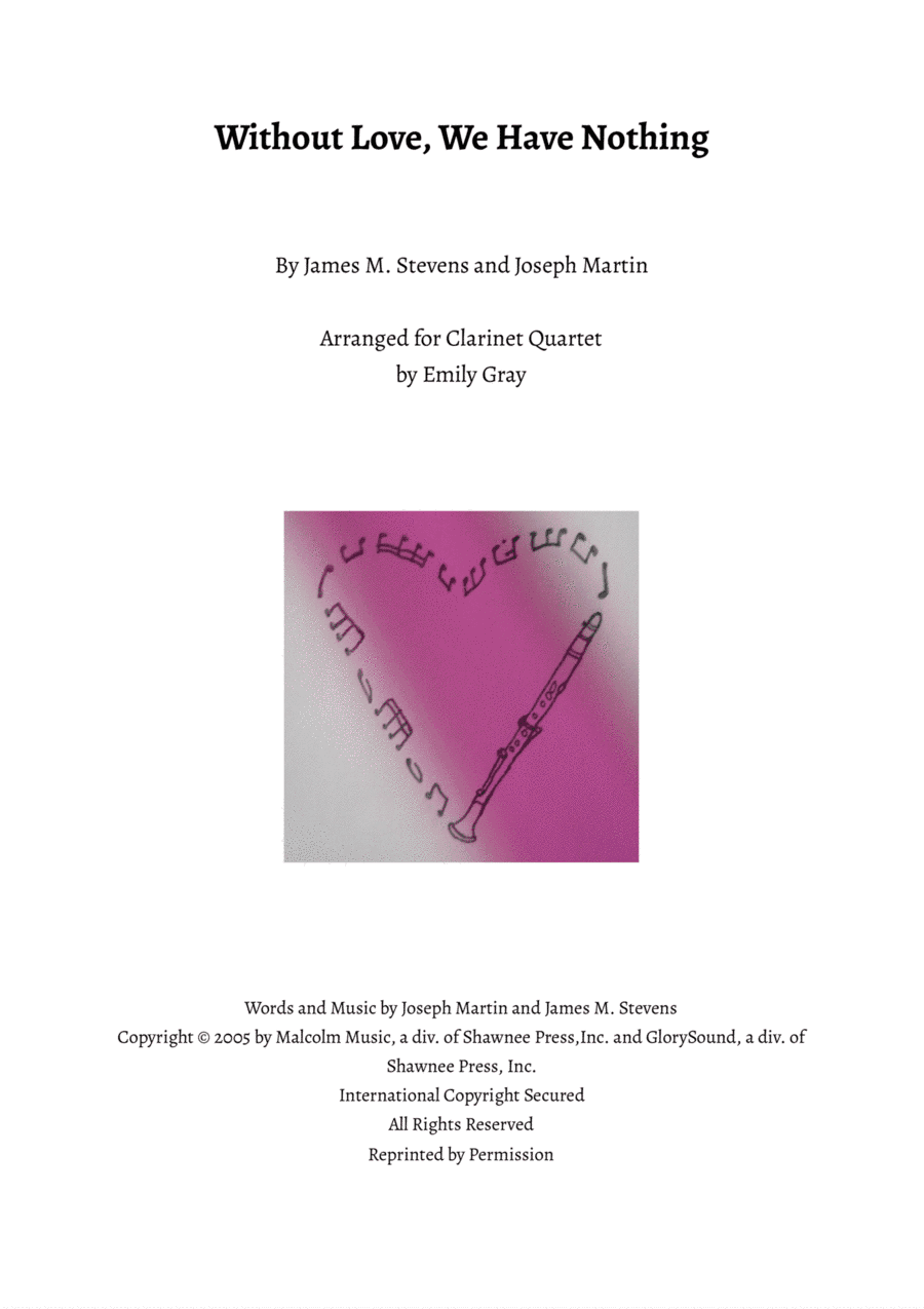 Without Love, We Have Nothing (arr. Emily Gray)