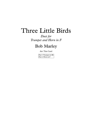 Three Little Birds (arr. Tim Curd.)