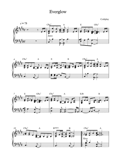 Everglow (arr. Mercy, P)