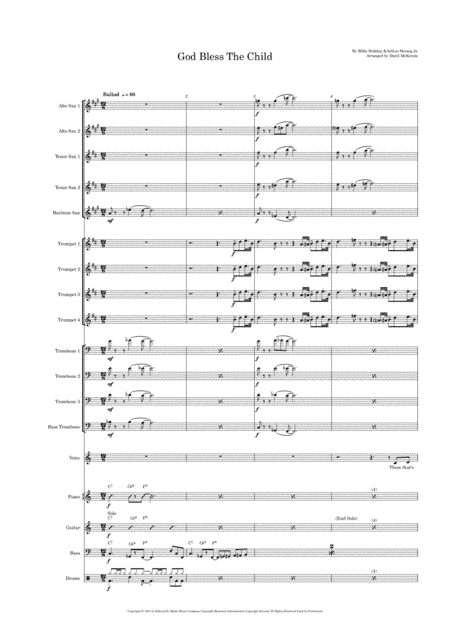 God Bless' The Child (arr. Daryl McKenzie)