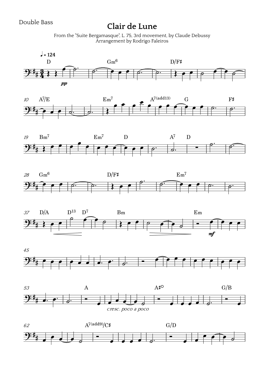 Clair de Lune (arr. Rodrigo Faleiros)