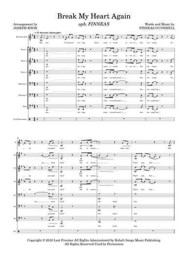 Break My Heart Again (arr. Joseph Knox)