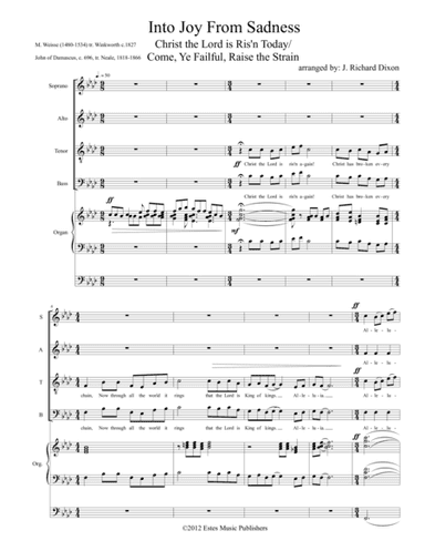 Into Joy From Sadness (arr. J. Richard Dixon)