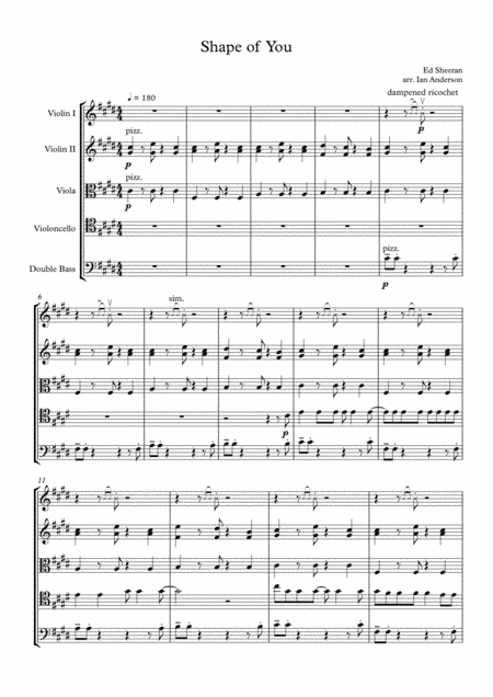Shape Of You (arr. Ian Anderson)