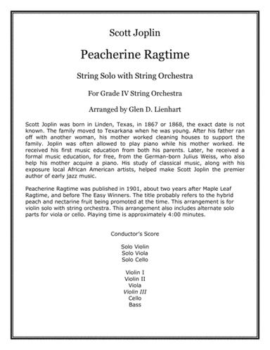 Peacherine Ragtime (arr. Glen D. Lienhart)
