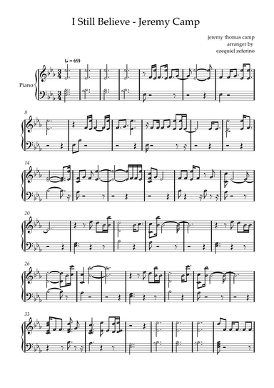 I Still Believe (arr. ezequiel zeferino)
