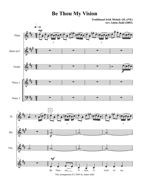 Be Thou My Vision (arr. Adam Judd)