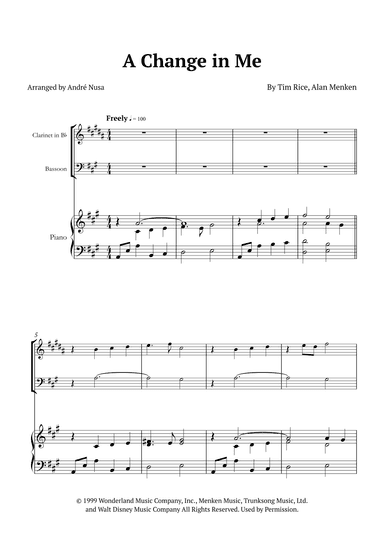 A Change In Me (arr. André Nusa)