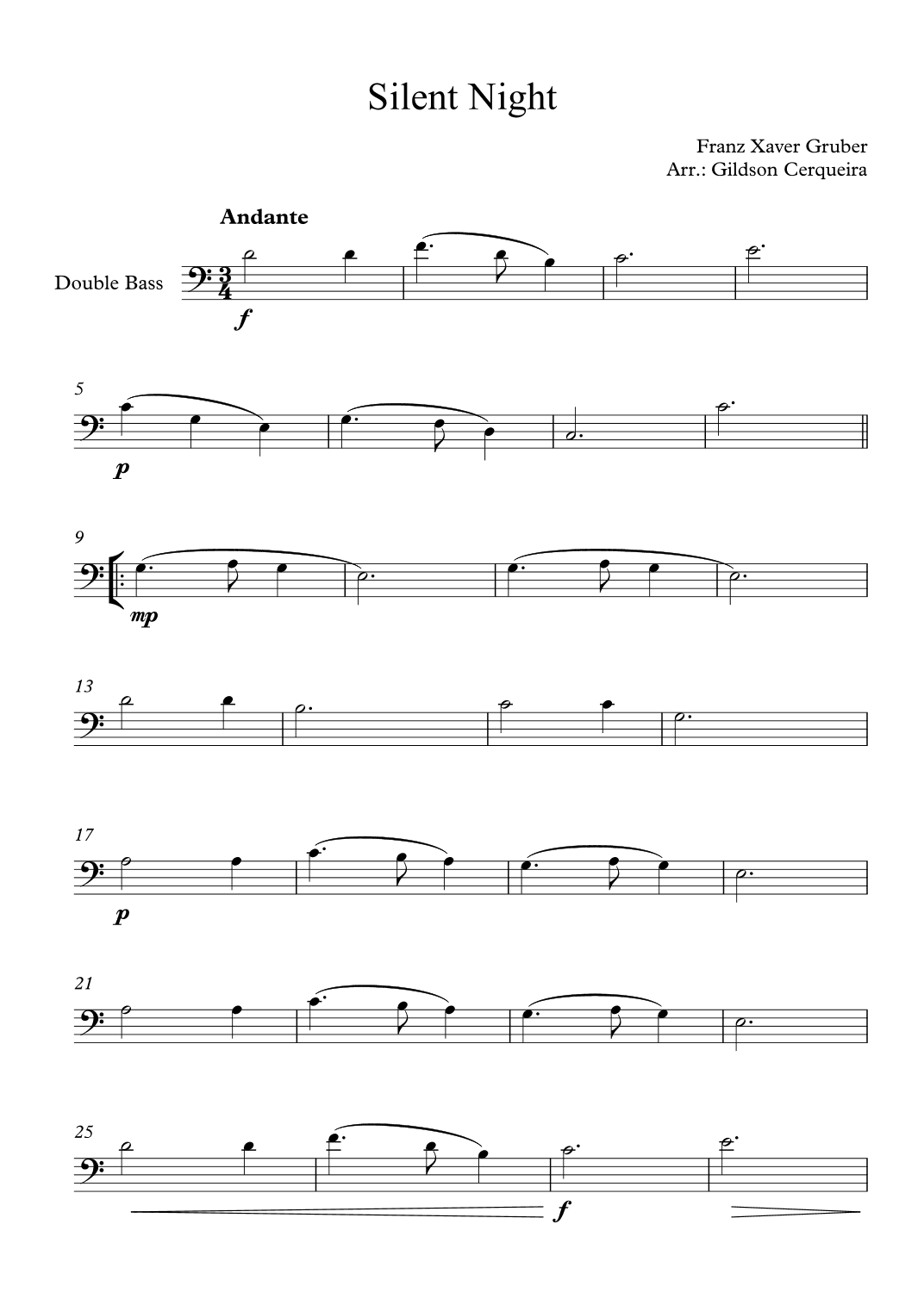 Silent Night (arr. Gildson Cerqueira)