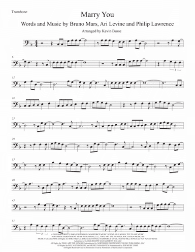 Marry You (arr. Kevin Busse)