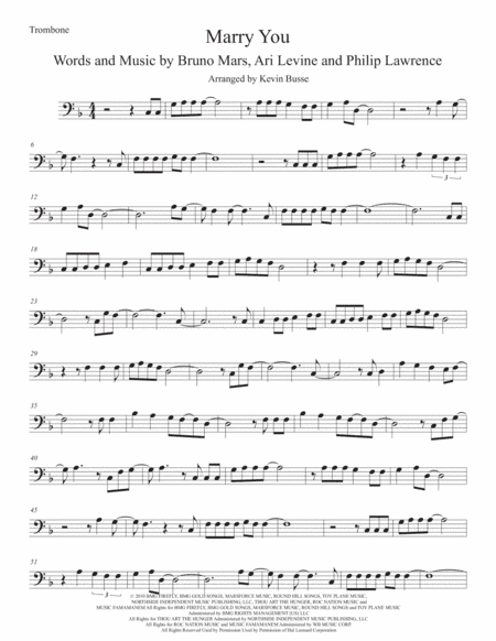 Marry You (arr. Kevin Busse)