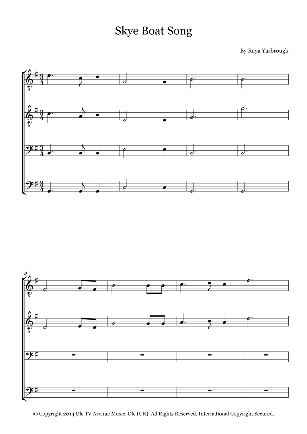Skye Boat Song (arr. Fernanda Moura)