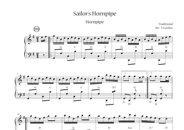 Sailor's Hornpipe (arr. Julia Gordon)