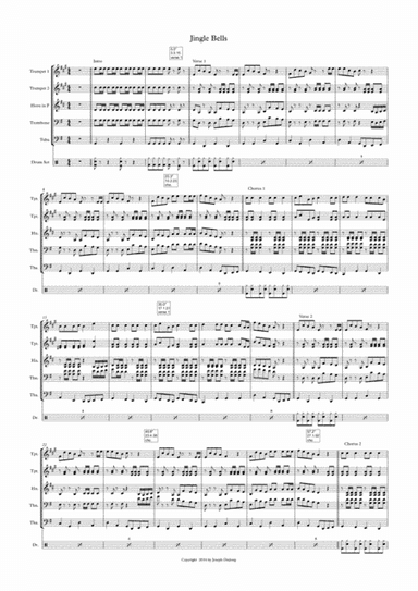 JINGLE BELL JINGLE ALL THE WAY (BRASS ENSEMBLE) (arr. Joseph)
