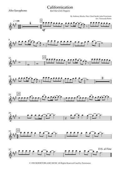 Californication (arr. Fernando Britto)