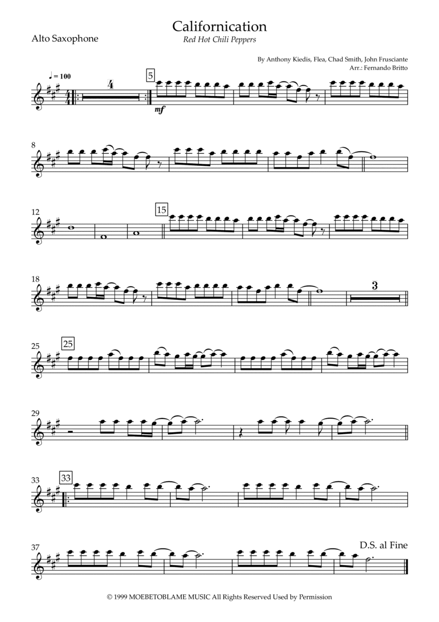 Californication (arr. Fernando Britto)