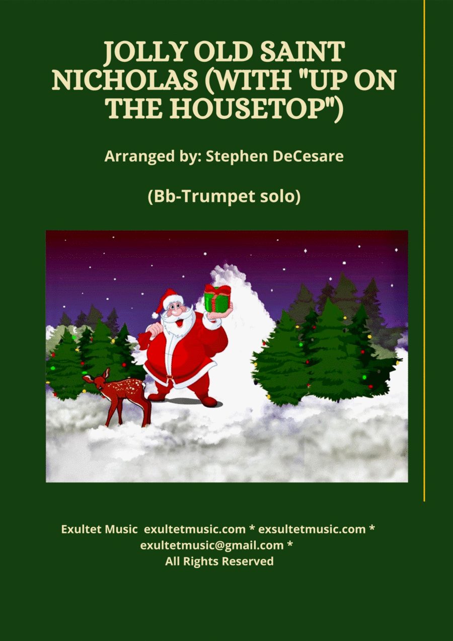 Jolly Old Saint Nicholas (with "Up On The Housetop") (Bb-Trumpet solo and Piano) (arr. Stephen DeCesare)