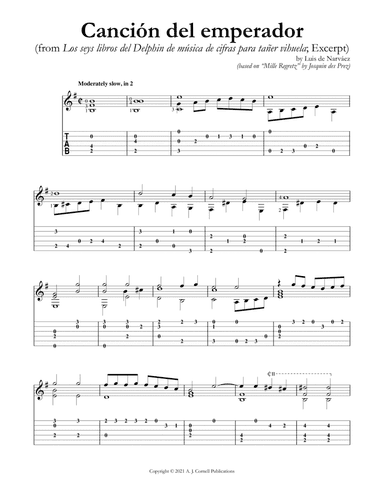 Canción del Emperador (Excerpt) (arr. Mark Phillips)