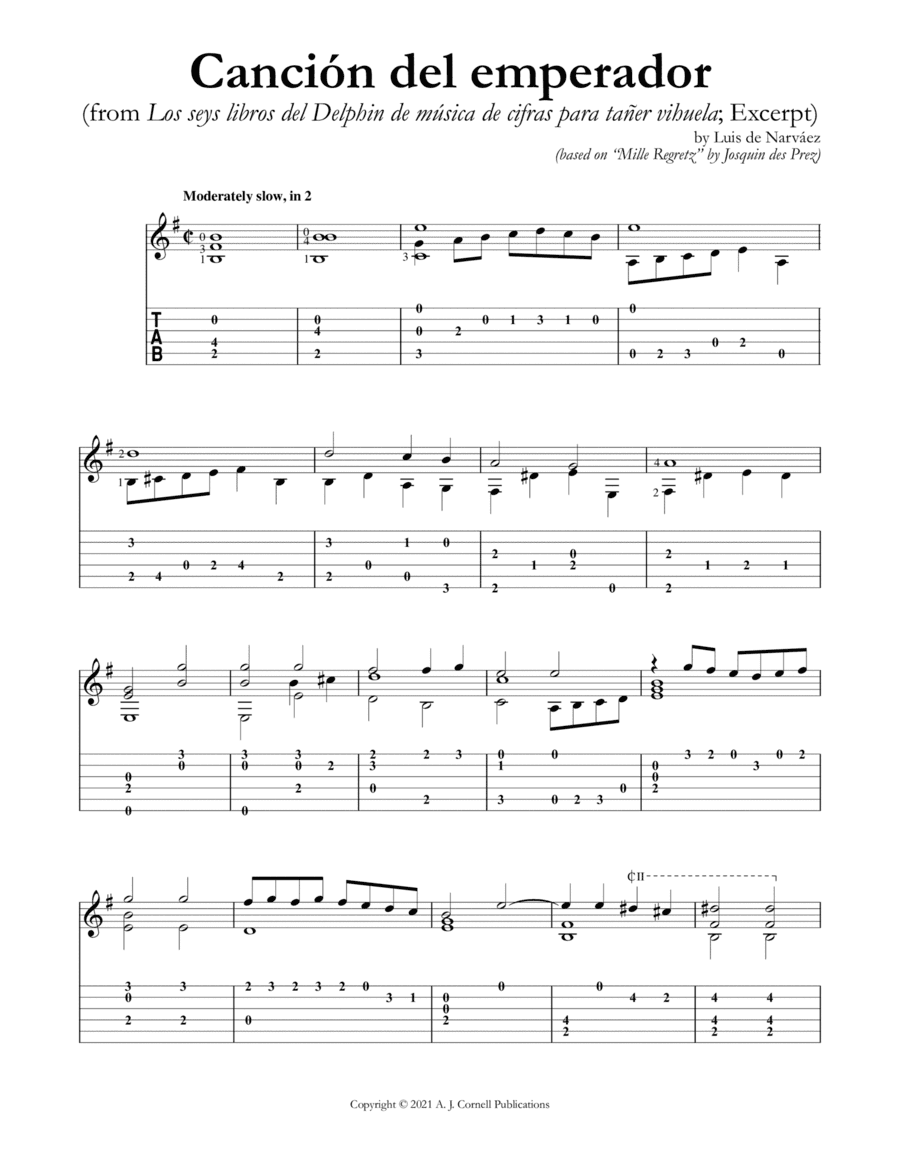 Canción del Emperador (Excerpt) (arr. Mark Phillips)