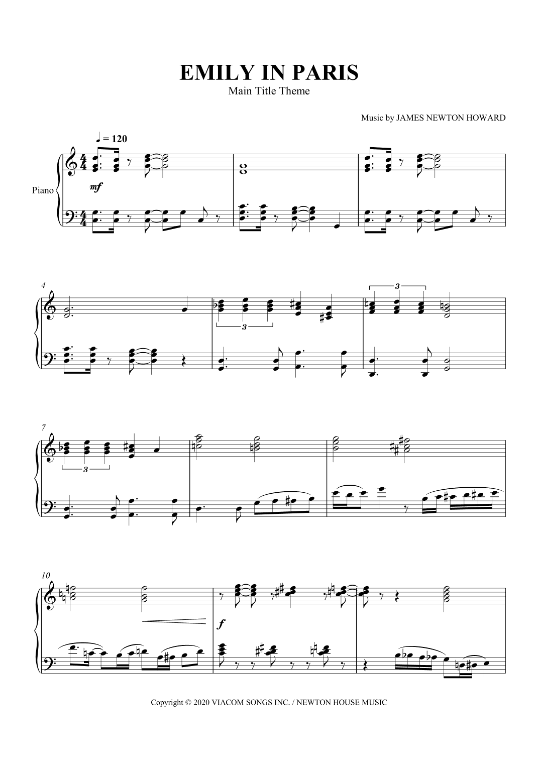 Emily In Paris - Main Title Theme (arr. SCMusic)