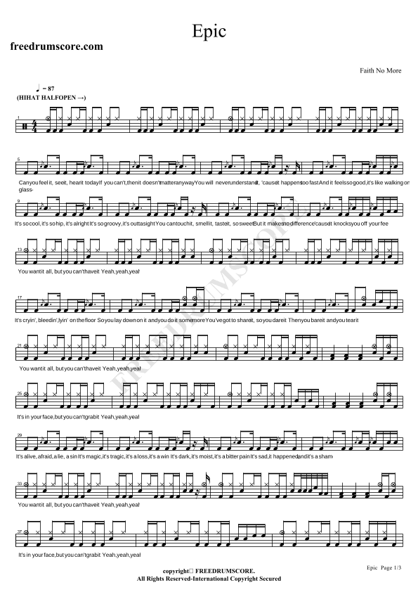 Epic (arr. COPYDRUM)