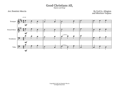 Good Christians All, Rejoice and Sing! (arr. Dominic Meccia)