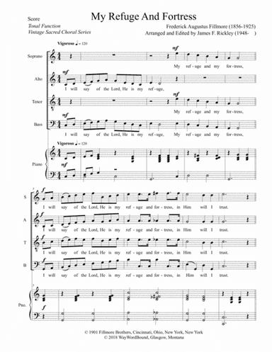 My Refuge And Fortress (arr. James F. Rickley)