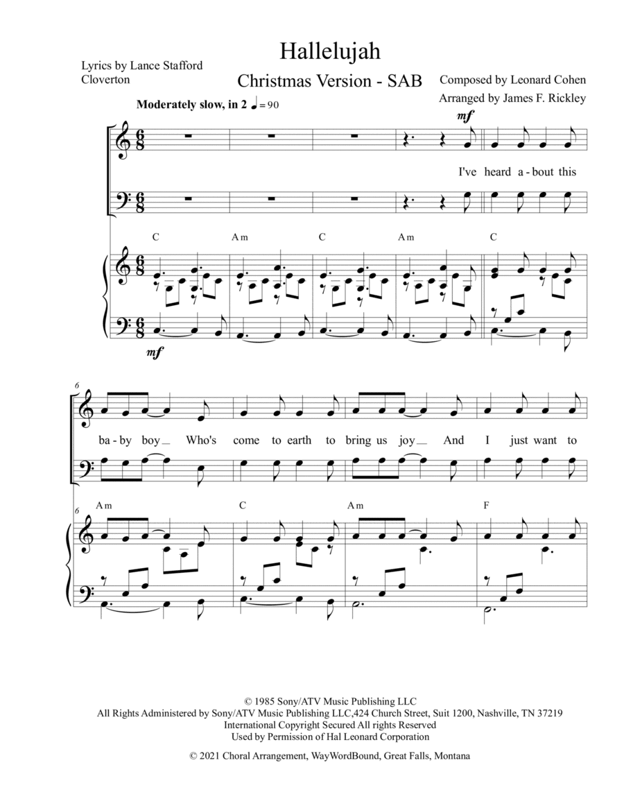 Hallelujah (arr. James F. Rickley)