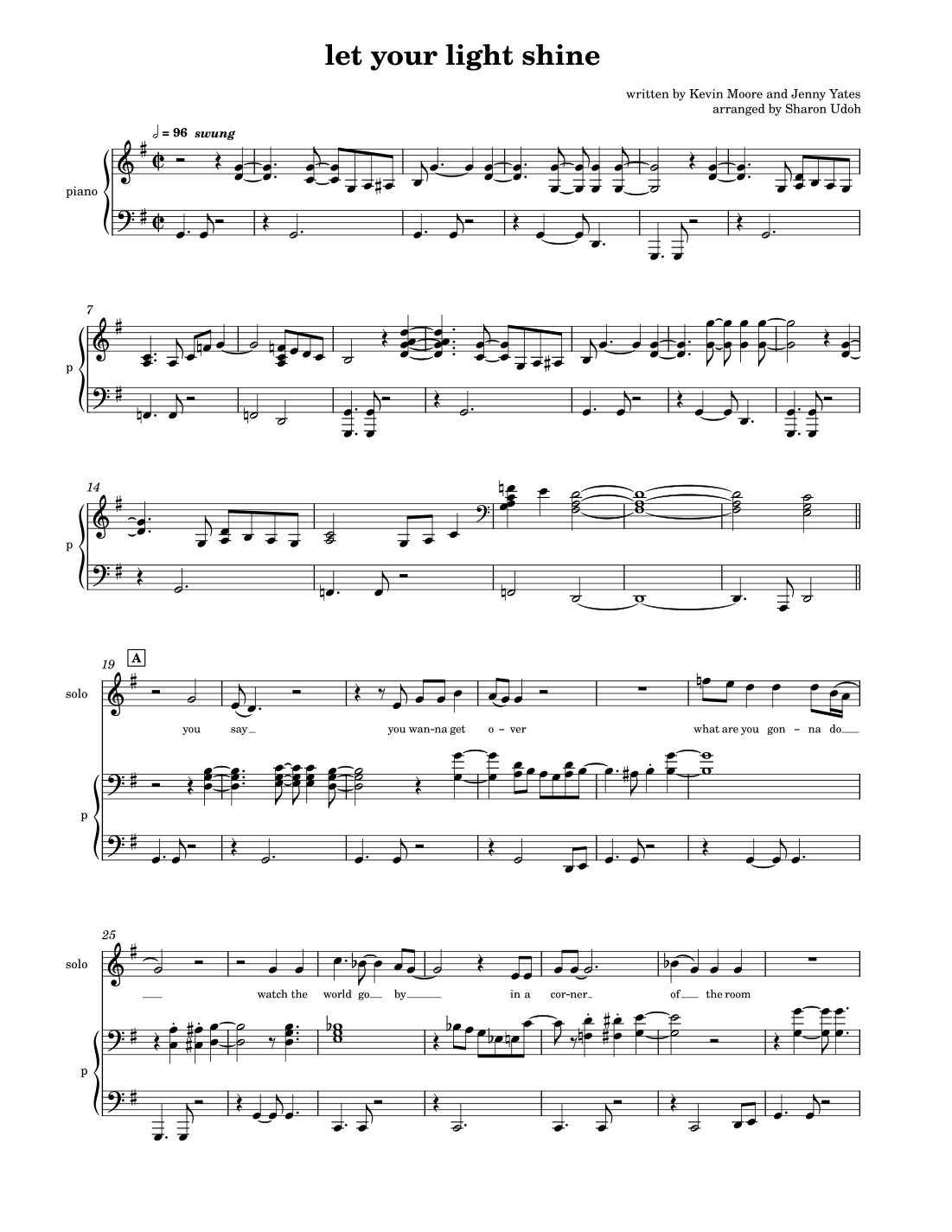 Let Your Light Shine (arr. Sharon Udoh)