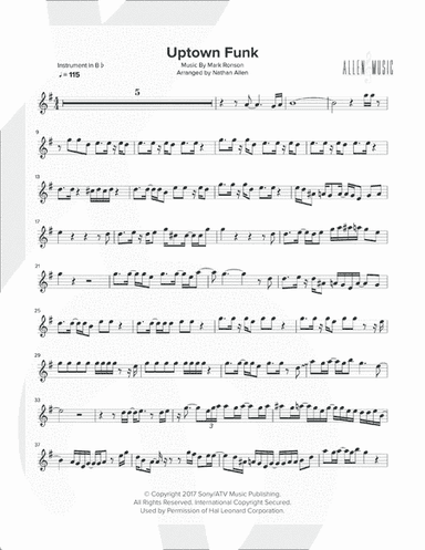 Uptown Funk (arr. Nathan Allen)