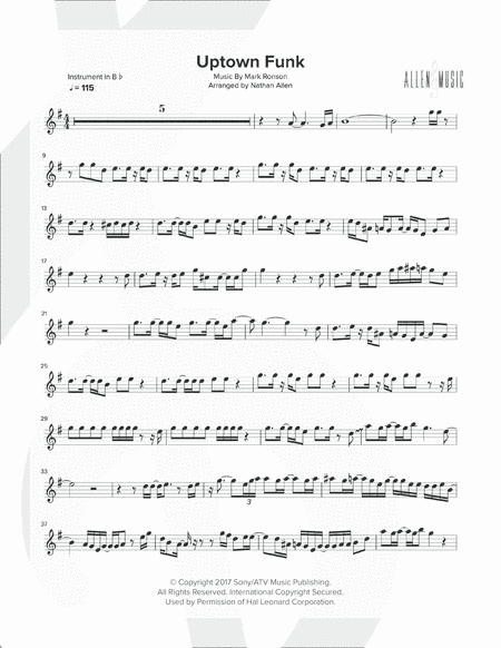 Uptown Funk (arr. Nathan Allen)