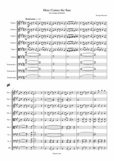 Here Comes The Sun (arr. Rhydian Lake)