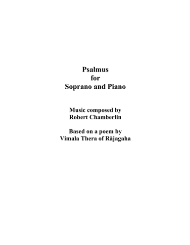 Psalmus for soprano and piano