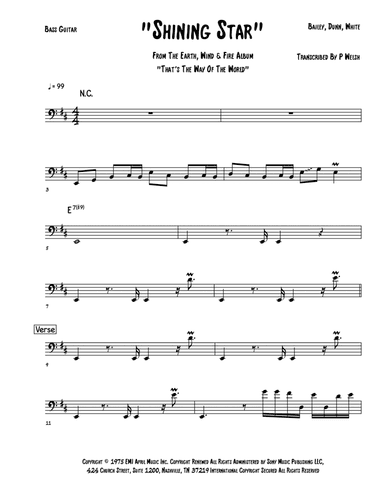 Shining Star (arr. Accubass)