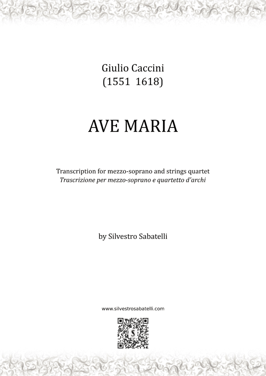 Ave Maria - Giulio Caccini (arr. Silvestro Sabatelli)