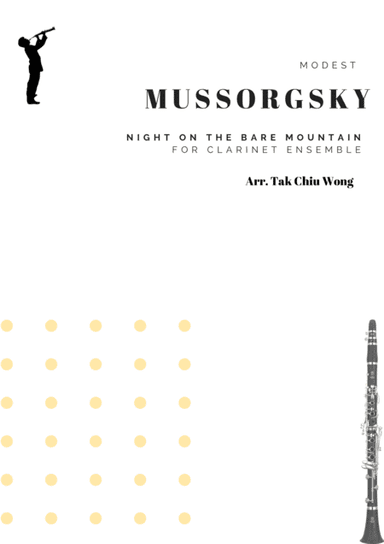 Night on the Bare Mountain arranged for Clarinet Ensemble Score and Parts (arr. Tak Chiu Wong)