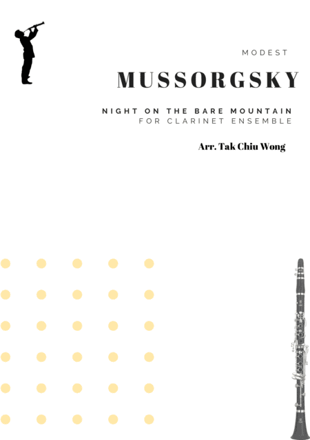 Night on the Bare Mountain arranged for Clarinet Ensemble Score and Parts (arr. Tak Chiu Wong)