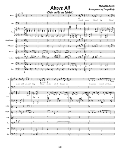 Above All (arr. Joseph Pugh)