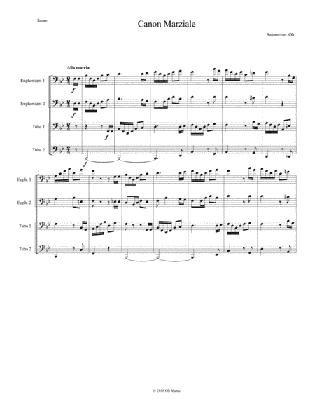 Canon Marziale (arr. Tim Olt)