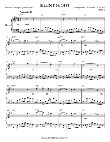 SILENT NIGHT (arr. Francois Couture)
