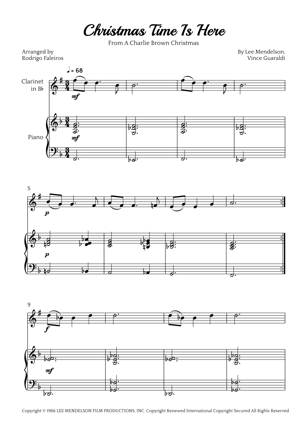 Christmas Time Is Here (arr. Rodrigo Faleiros)