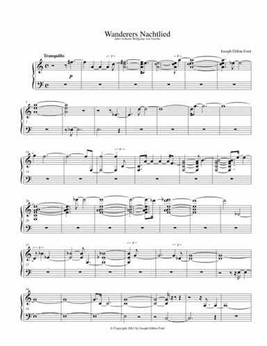 Wanderers Nachtlied ("Wanderer's Night Song")