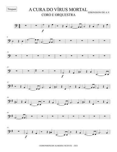 TIMPANI - A CURA DO VÍRUS MORTAL PARA CORO E ORQUESTRA