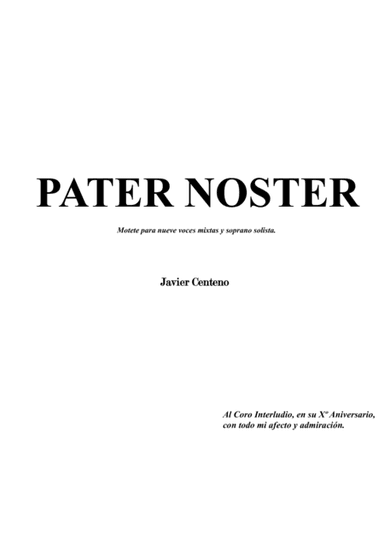 PATER NOSTER