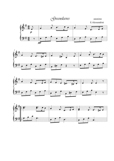 Greenleeves (arr. Ester Alessandrini)