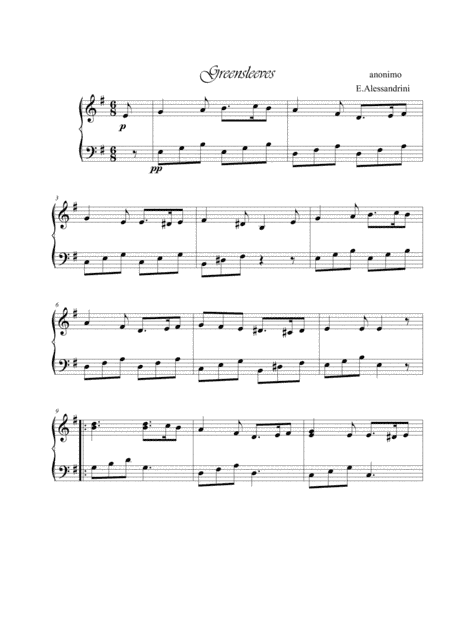 Greenleeves (arr. Ester Alessandrini)