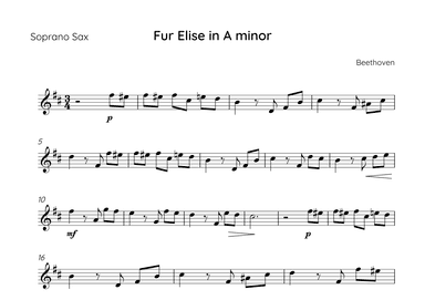 Fur Elise (arr. Sales)